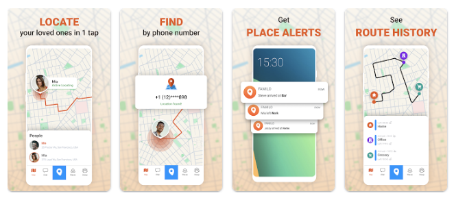 Familo, find my phone locator